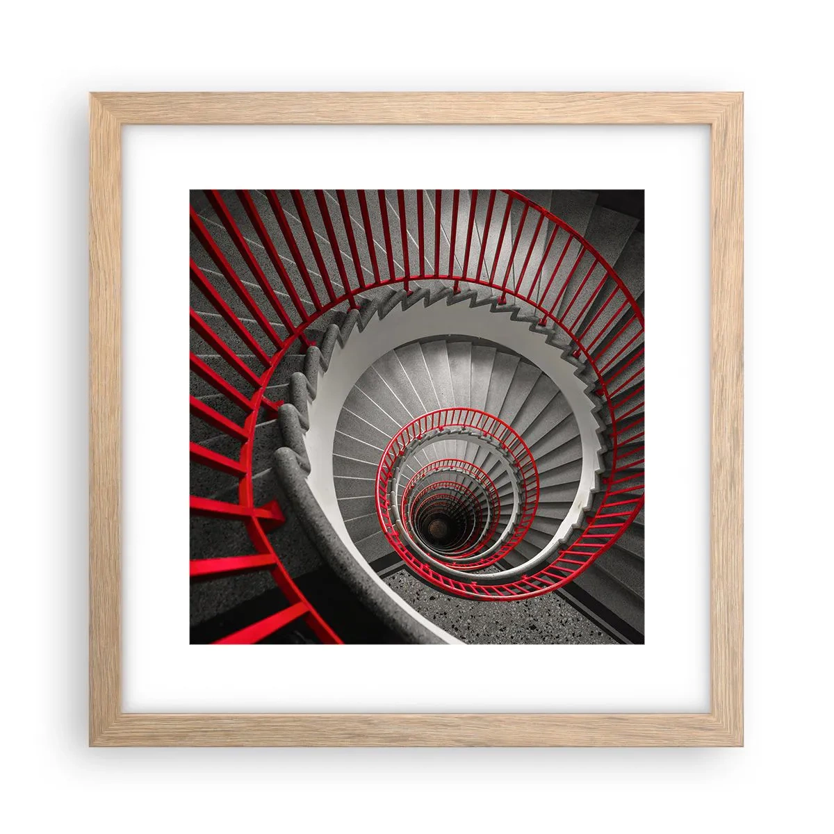 Poster in light oak frame - Games of Architecture - 30x30 cm