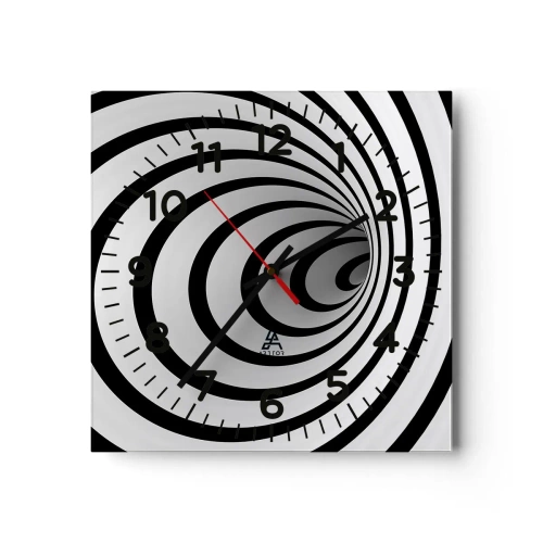 Wall clock - Clock on glass - You also Can't Resist? - 40x40 cm