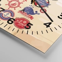 Clock face with numbers