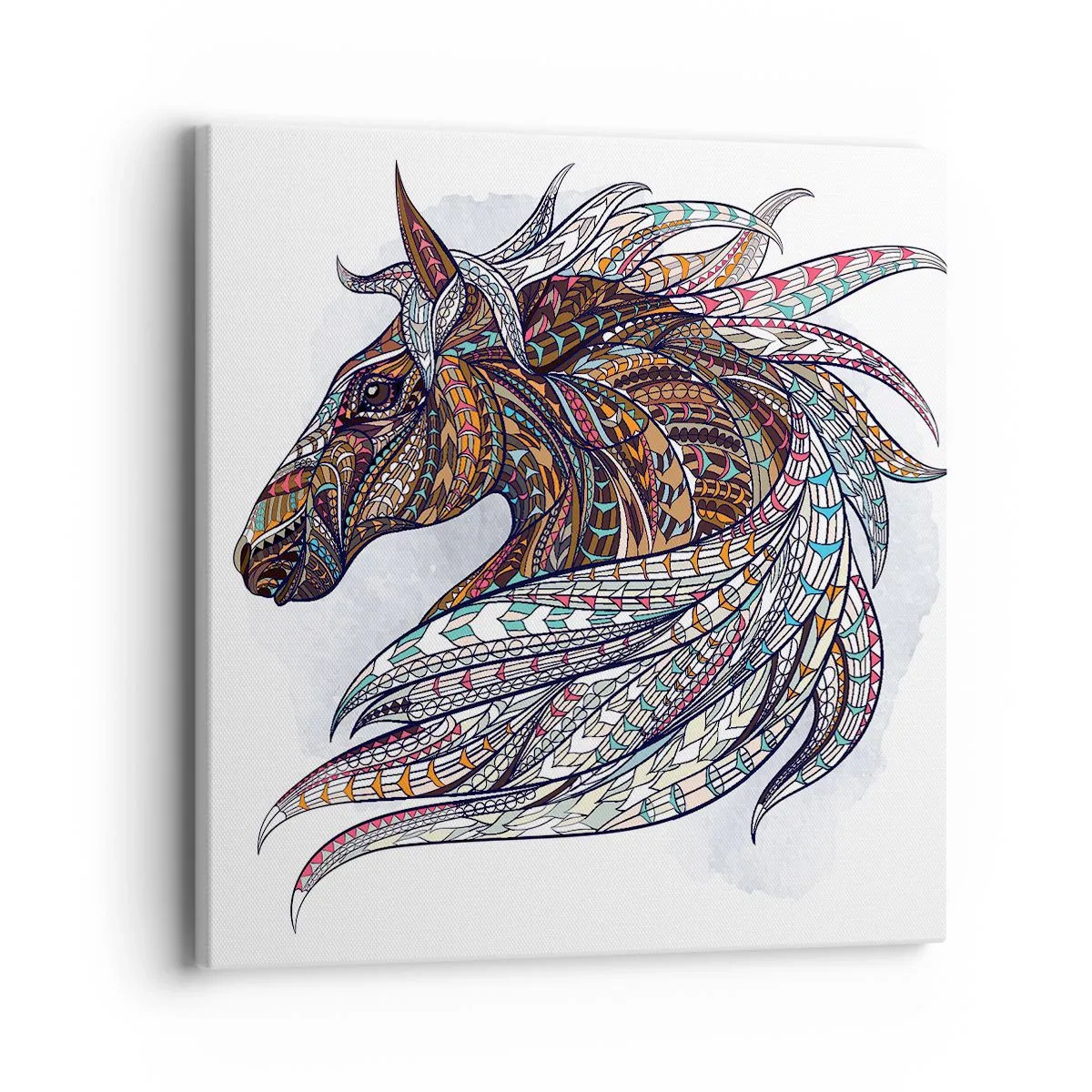 Canvas picture - Horse of a Celtic Warrior - 40x40 cm