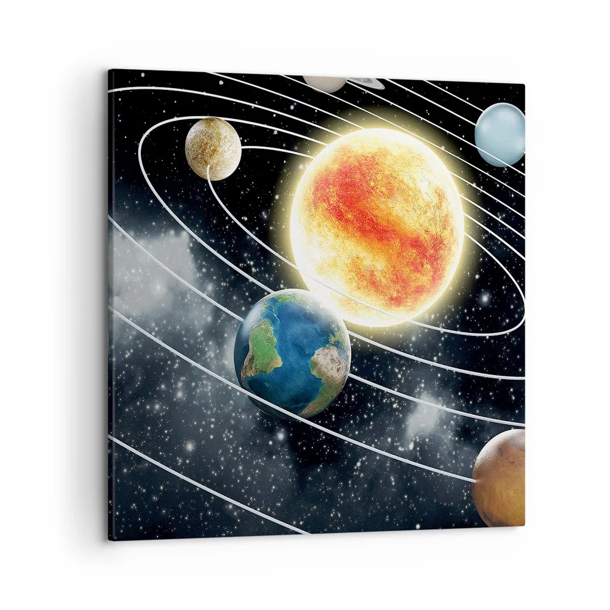 Canvas picture - Space Dance - 50x50 cm