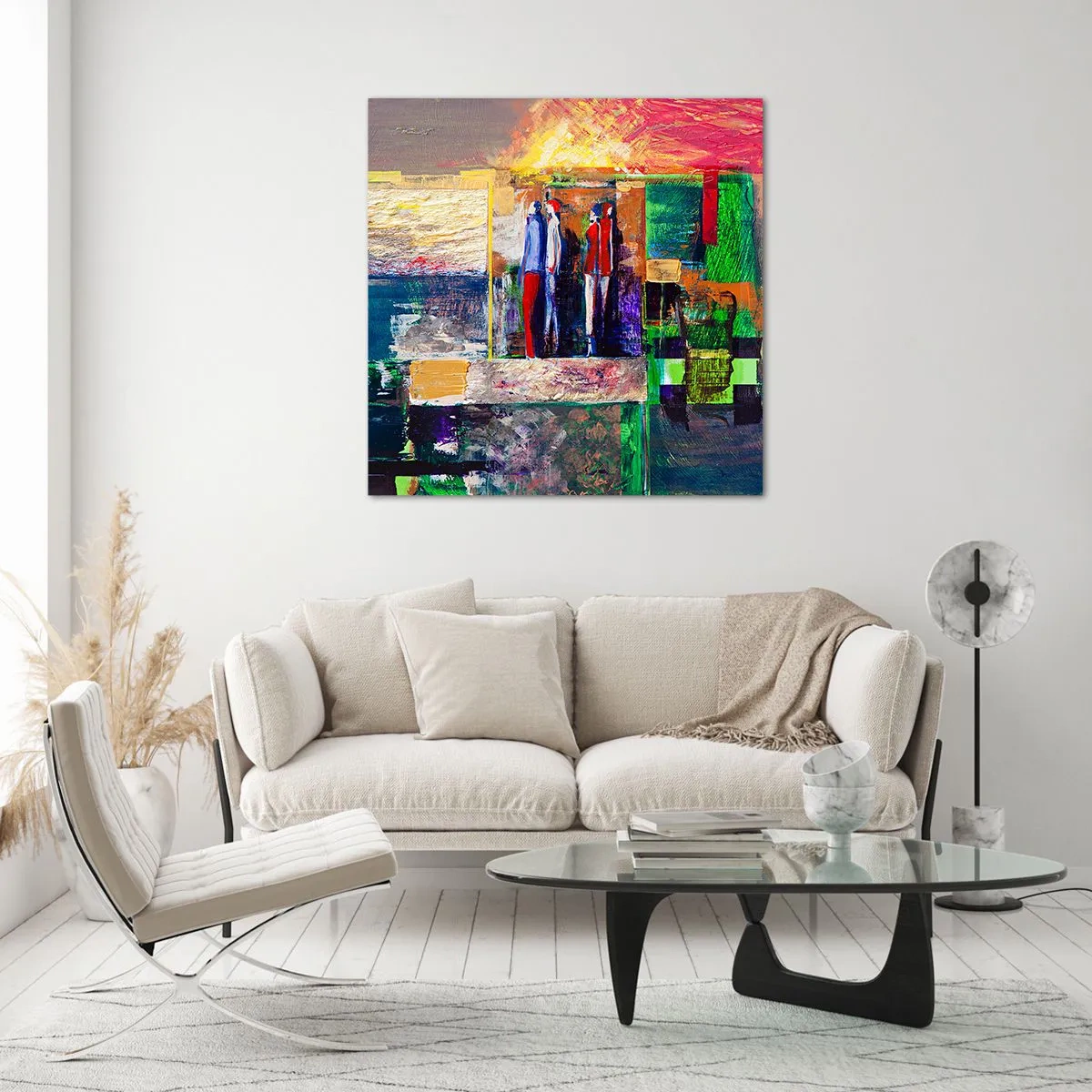 Glass picture - Relations and Emotions - 40x40 cm