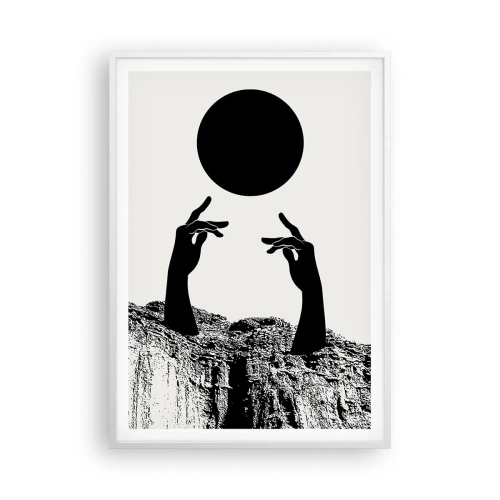 Poster in white frmae - Surrealistic Composition: Sun and the Rest - 70x100 cm