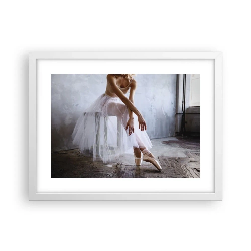 Poster in white frmae - Before the Ramp Lights Are On - 40x30 cm