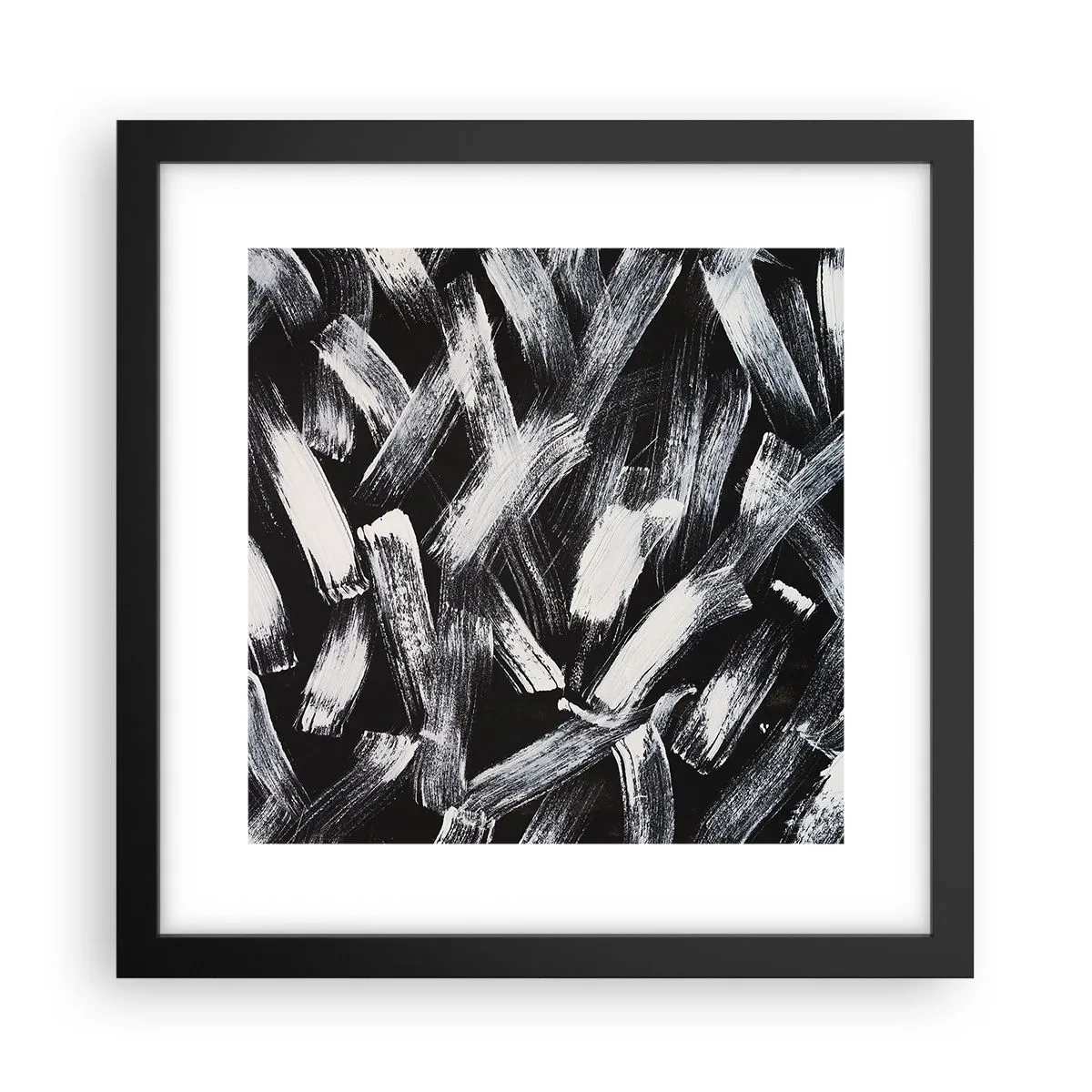 Poster in black frame - Abstract in Industrial Spirit - 30x30 cm