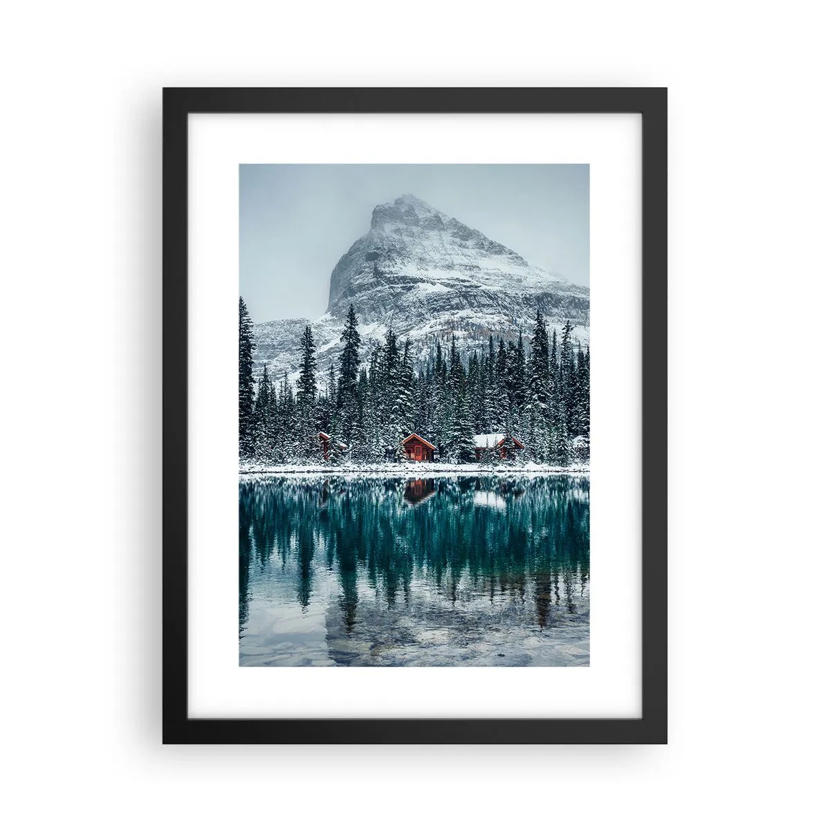 Poster in black frame - Canadian Retreat - 30x40 cm