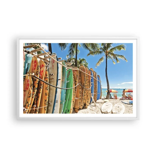 Poster in white frmae - Sunny Fun - 91x61 cm