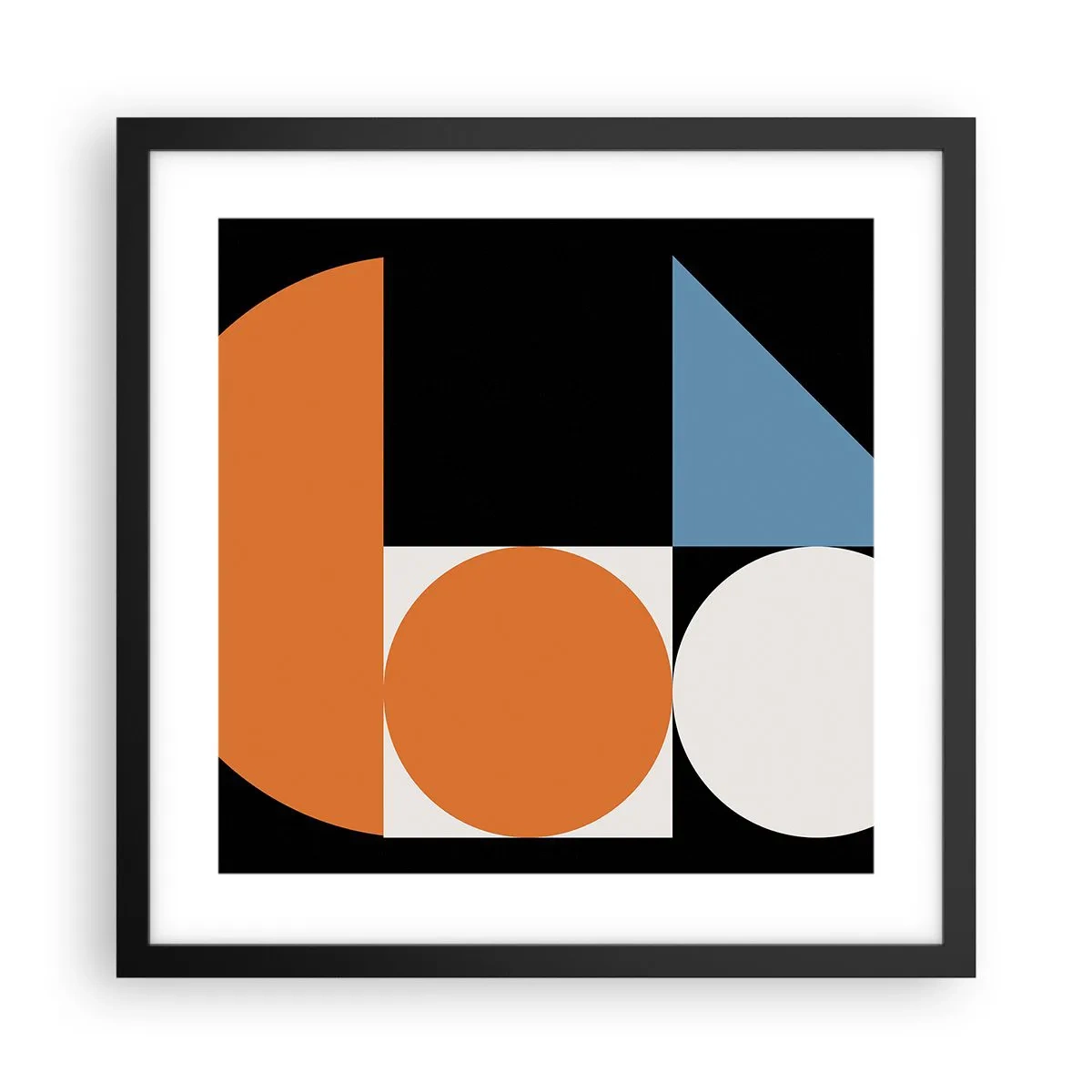 Poster in black frame - Figure System - 40x40 cm