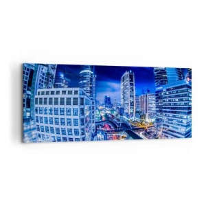 Canvas picture - Rhythms of a City by Night - 120x50 cm