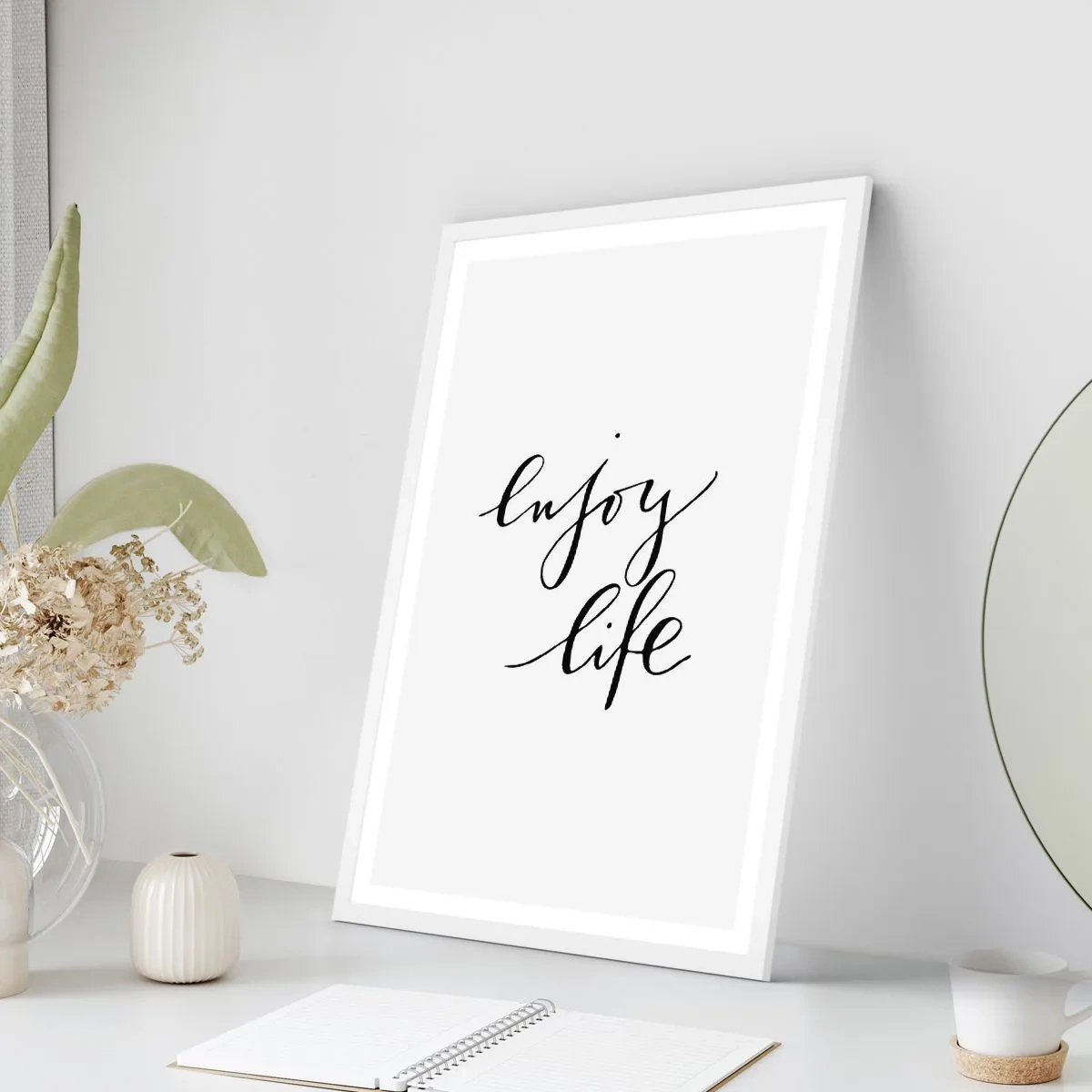 Poster in white frmae - Nothing to Add… - 70x100 cm