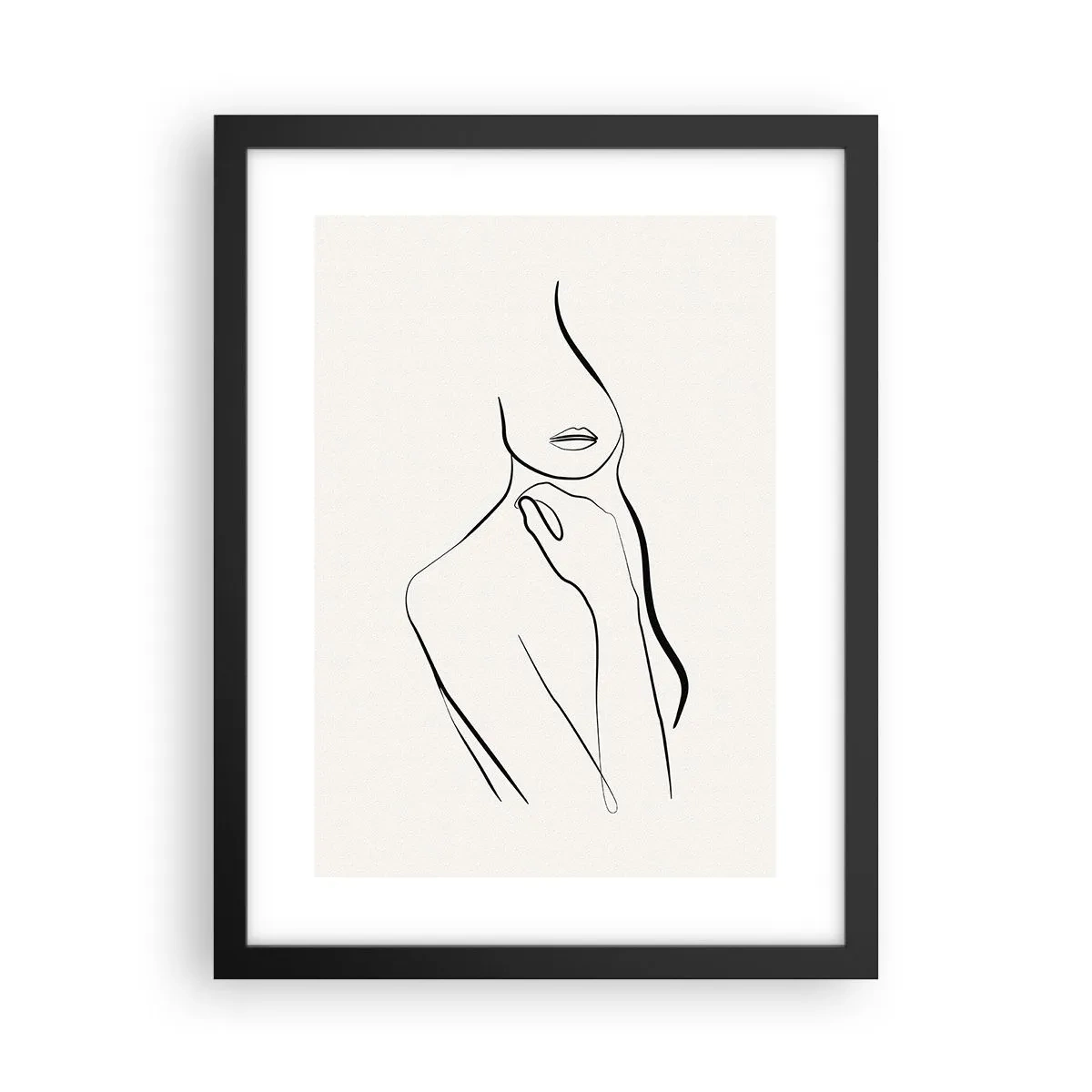 Poster in black frame - Wave of Melancholy - 30x40 cm