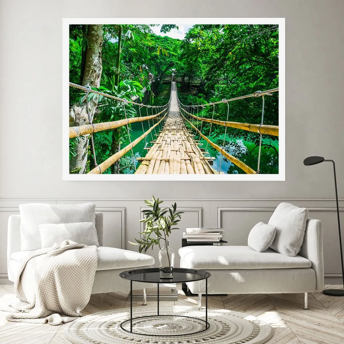 Poster - Small Bridge over the Green - 70x50 cm