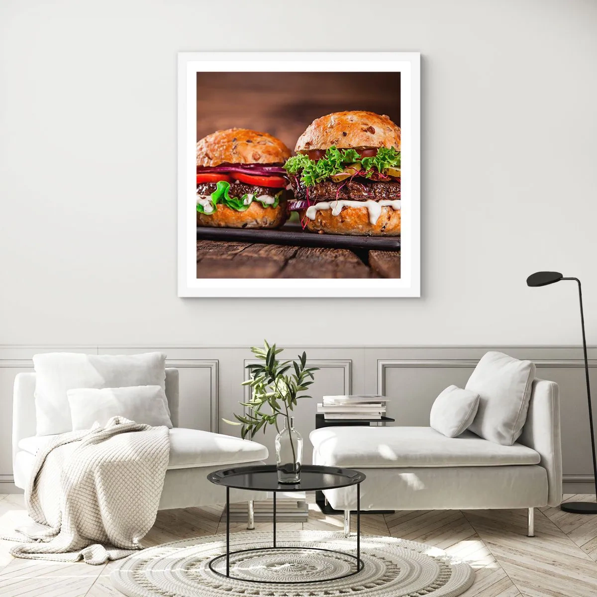 Poster in white frmae - American Dream - 40x40 cm