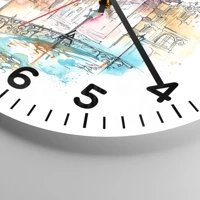 Clock face with numbers