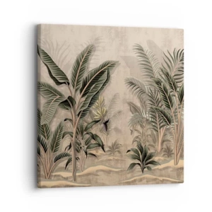 Canvas picture - Engraving in Colonial Style - 30x30 cm