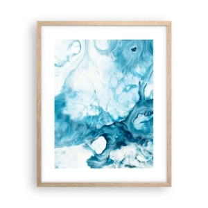 Poster in light oak frame - Concert of Blue - 40x50 cm