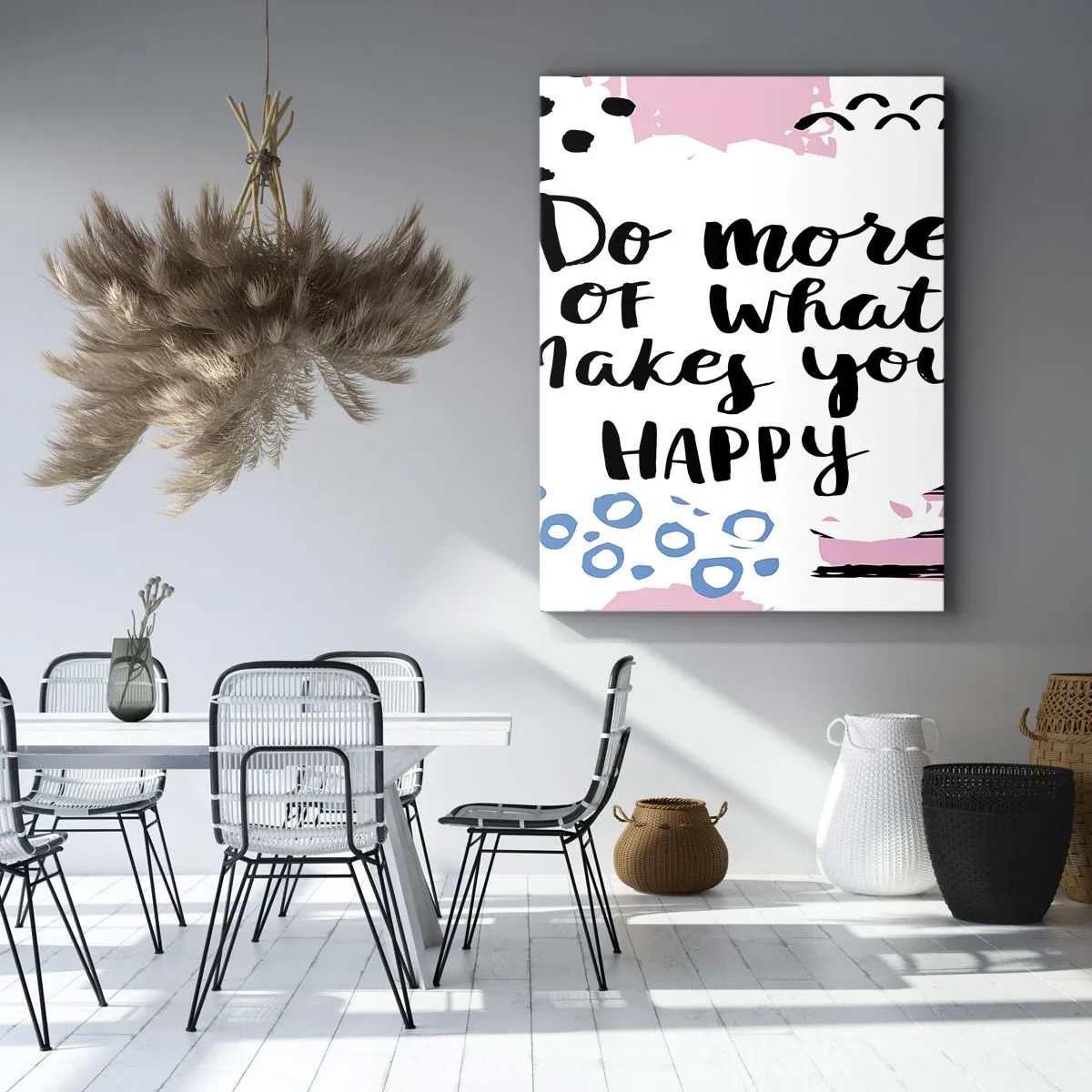 Canvas picture - How To Be Happy - 80x120 cm