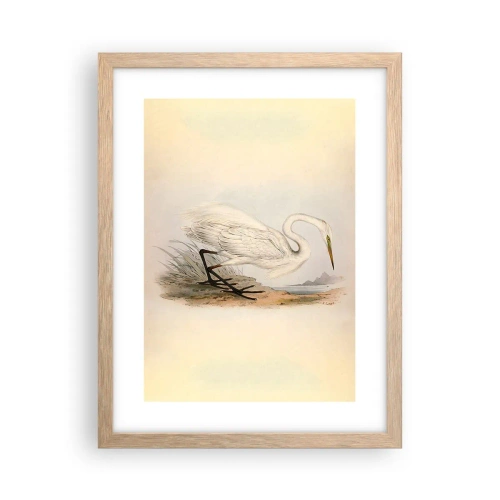 Poster in light oak frame - Lady on the Marsh - 30x40 cm