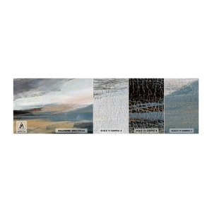 Photo Wallpaper Sample Premium Sand - Abstract: Northern Landscsape - Piece, Abstraction, Minimalism - 100x30 cm