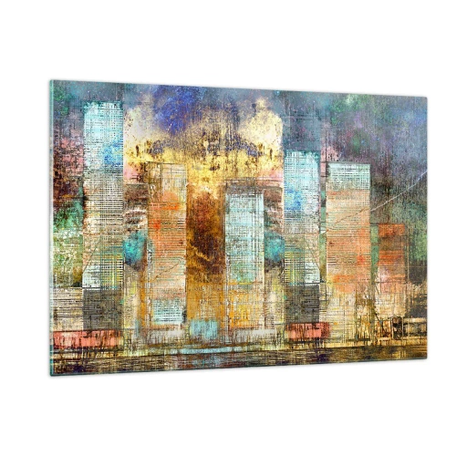 Glass picture - Sunny Metropolis - 120x80 cm