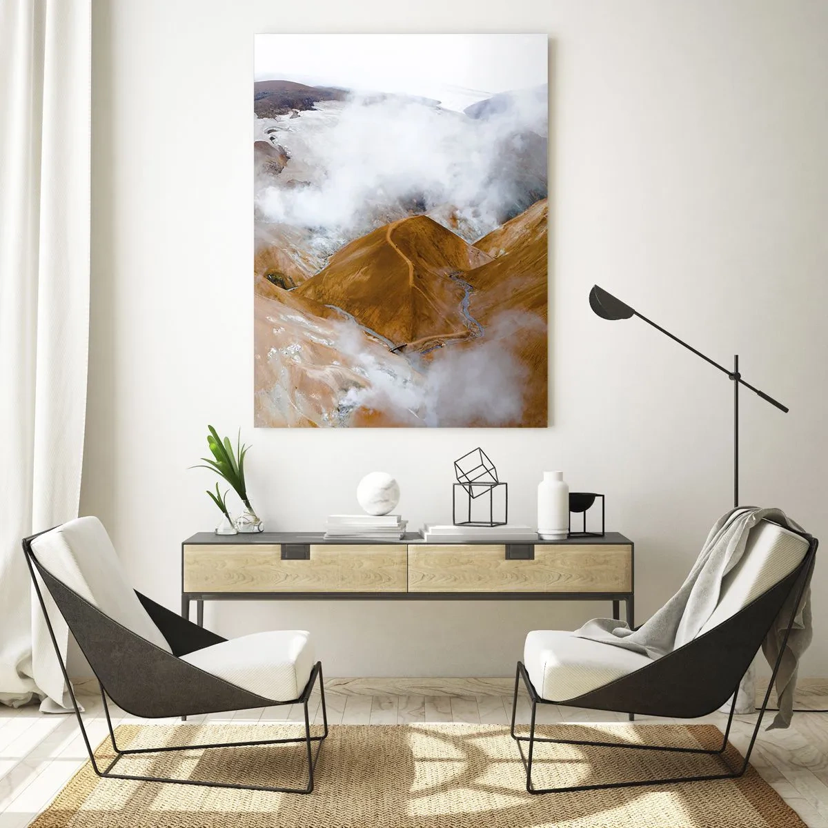 Glass picture - Severe Beauty of Iceland - 70x100 cm