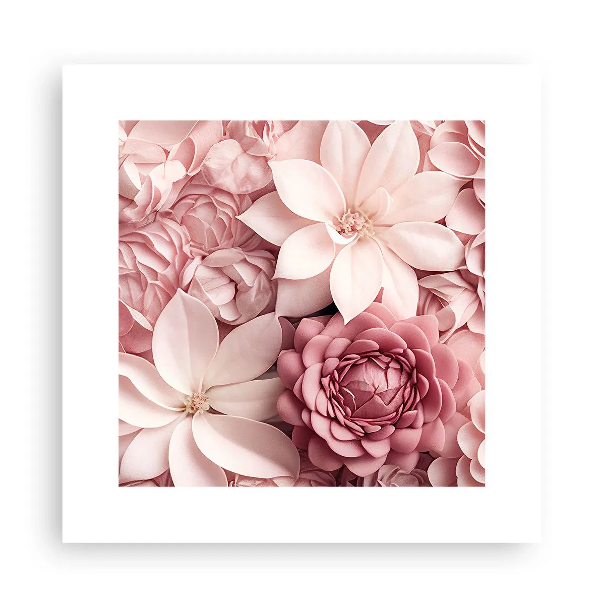 Poster - In Pink Petals - 30x30 cm