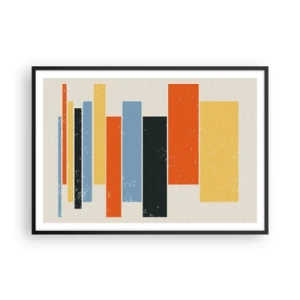Poster in black frame - Notation of Music - 100x70 cm