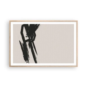 Poster in light oak frame - Uncontrollable Rush - 91x61 cm