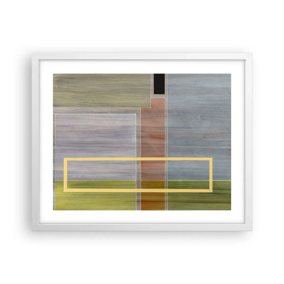 Poster in white frmae - Straight and Calm - 50x40 cm
