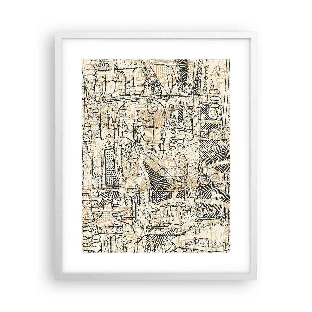 Poster in white frmae - Waiting to Be Decoded - 40x50 cm