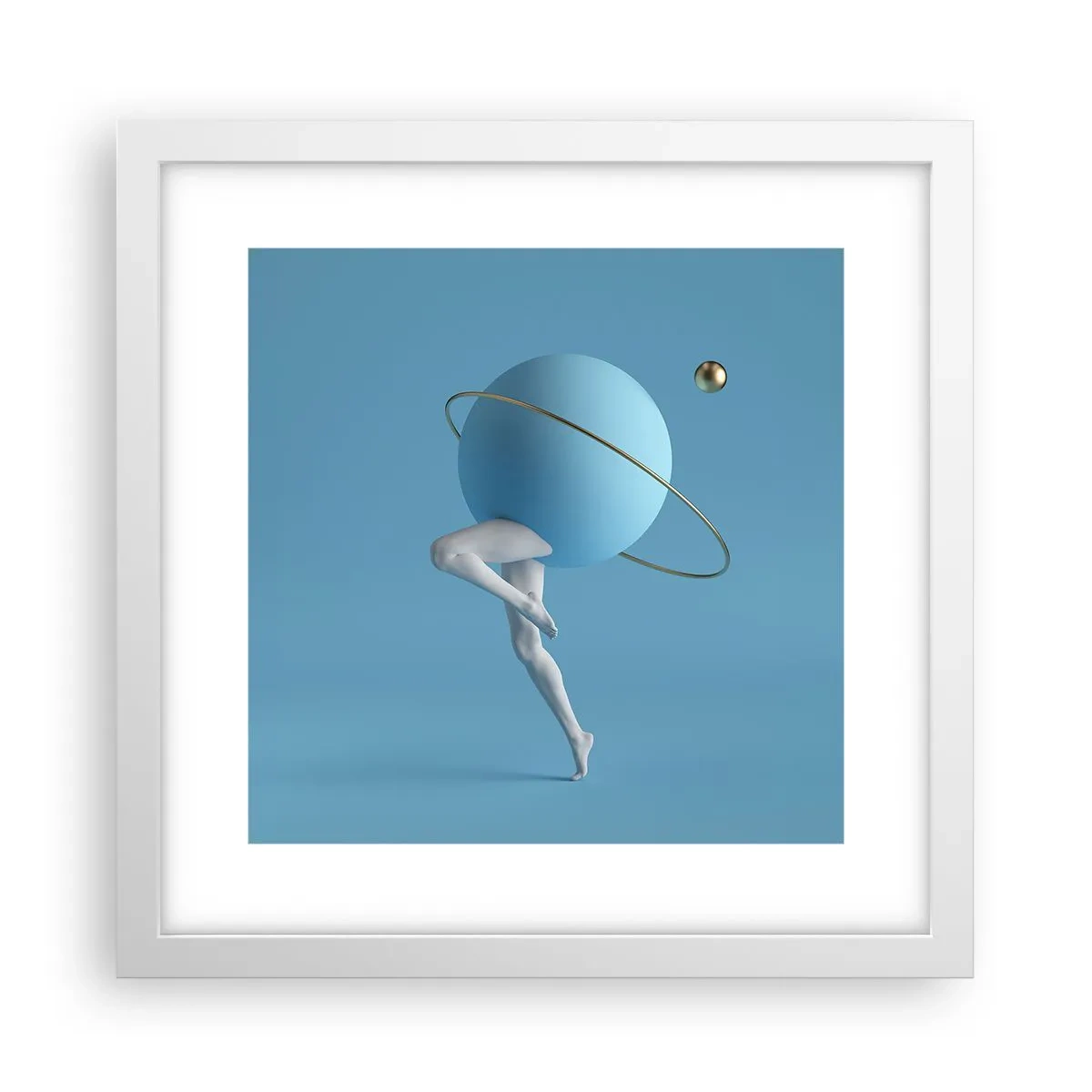Poster in white frmae - And Planets Are Going Crazy - 30x30 cm