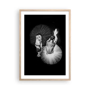 Poster in light oak frame - Yin and Yang - Ideal Balance - 50x70 cm