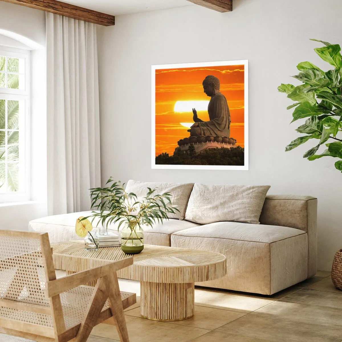 Poster - Facing the World - 50x50 cm