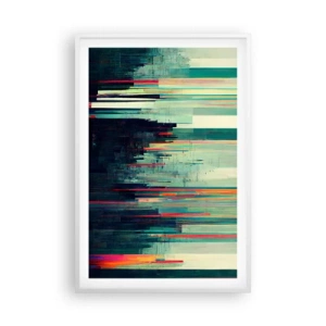 Poster in white frmae - Futuristic City - 61x91 cm