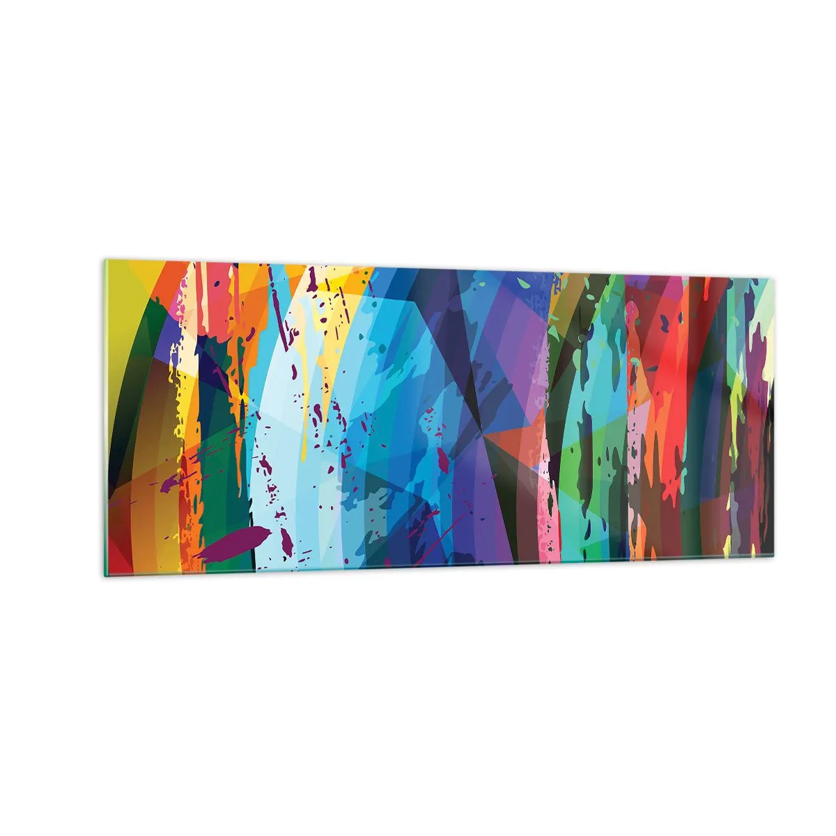 Glass picture - Outburst of Colours - 100x40 cm