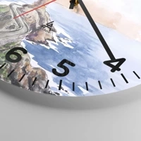 Clock face with numbers