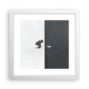 Poster in white frmae - Big Voyage - 30x30 cm