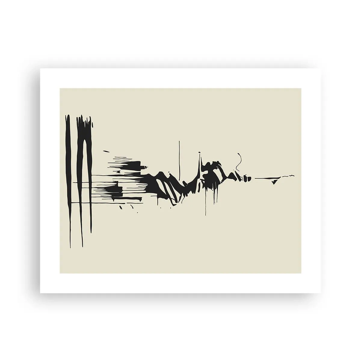 Poster - Hasty Abstract - 50x40 cm