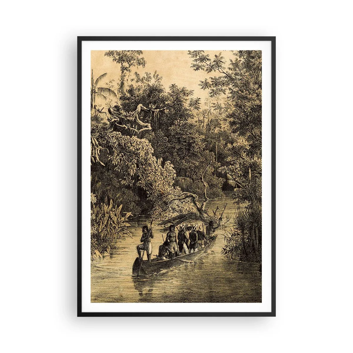 Poster in black frame - Journey to the Spring - 70x100 cm