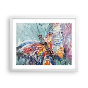 Poster in white frmae - Painted by Nature - 50x40 cm