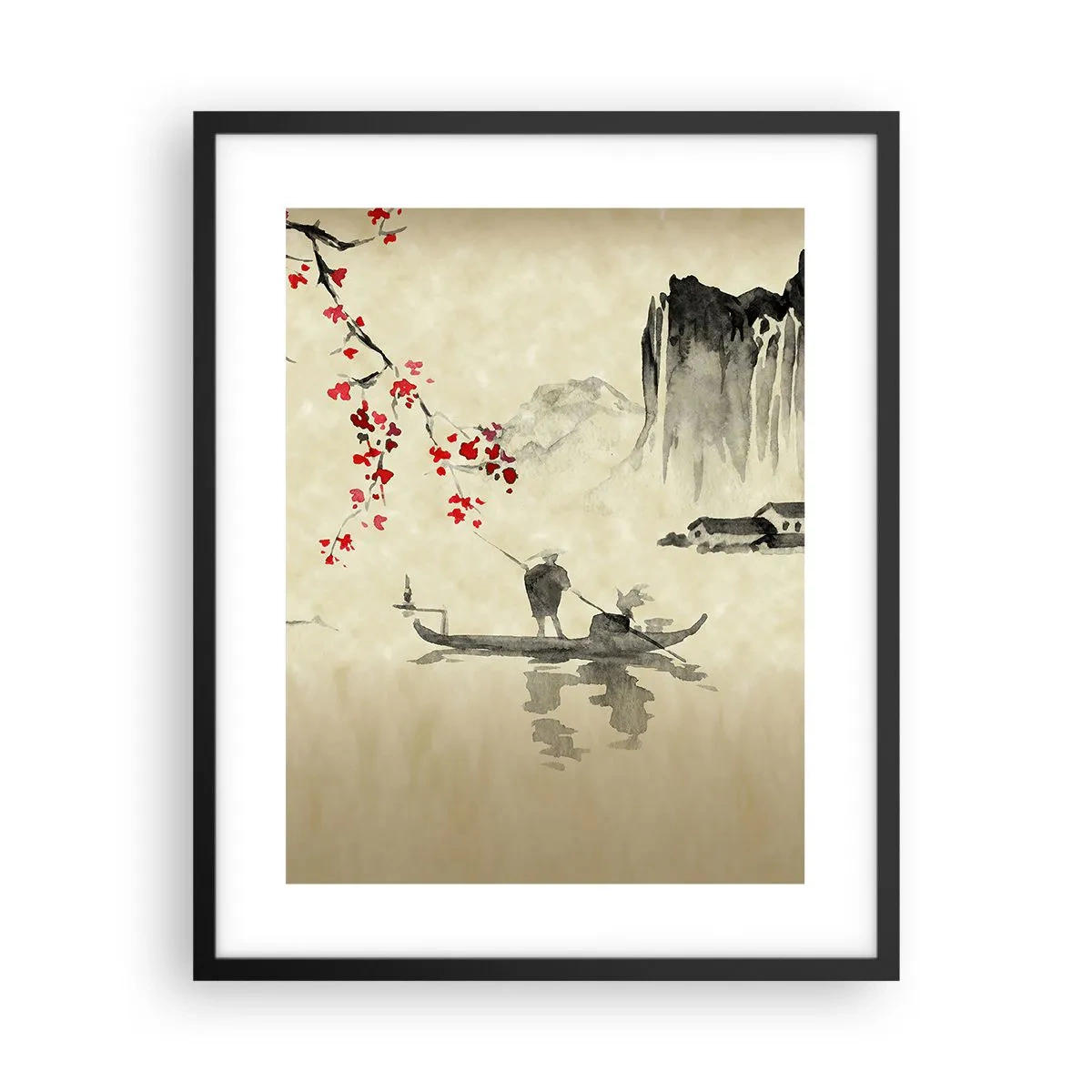 Poster in black frame - In Cherry Blossom Country - 40x50 cm