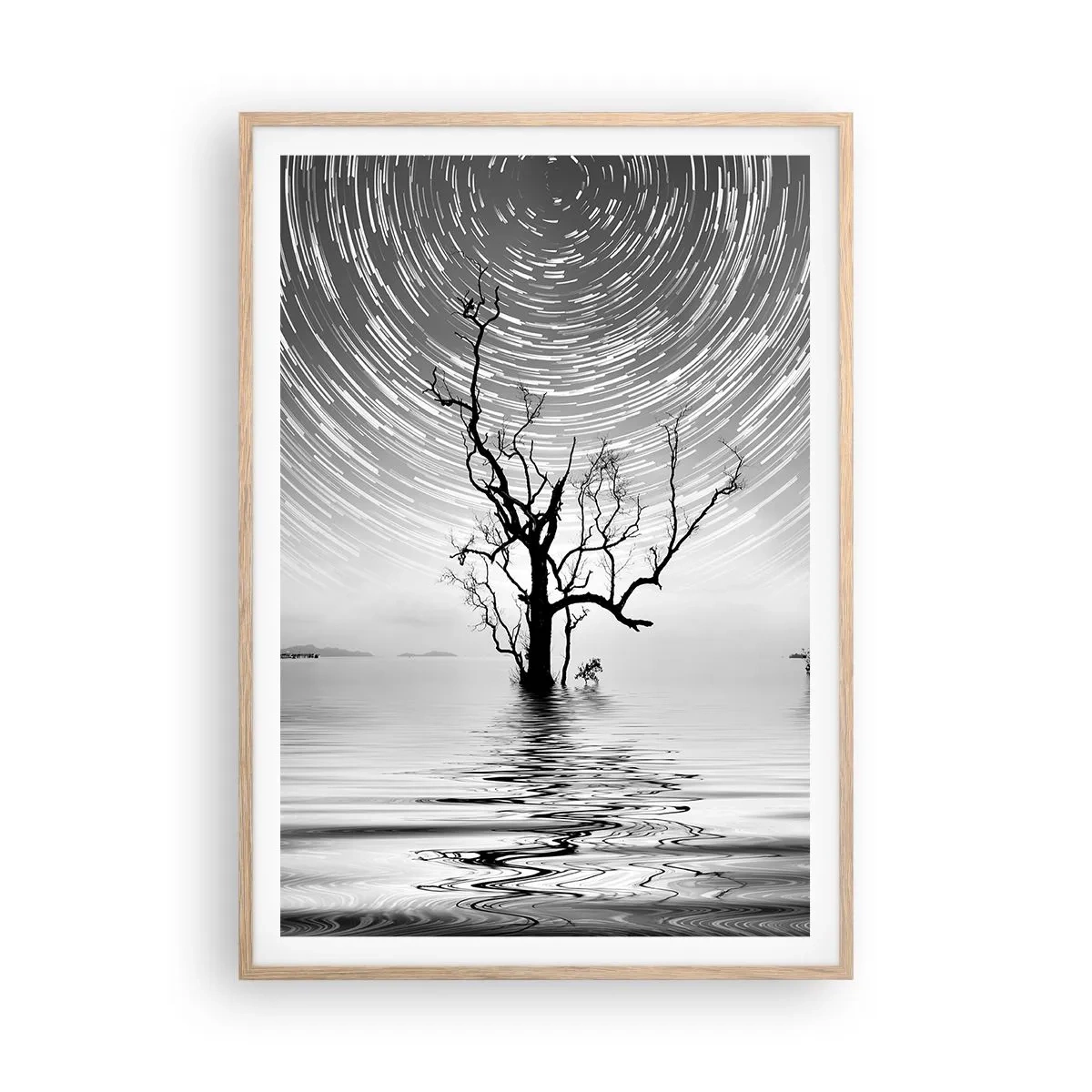 Poster in light oak frame - Symphony of Nature - 70x100 cm