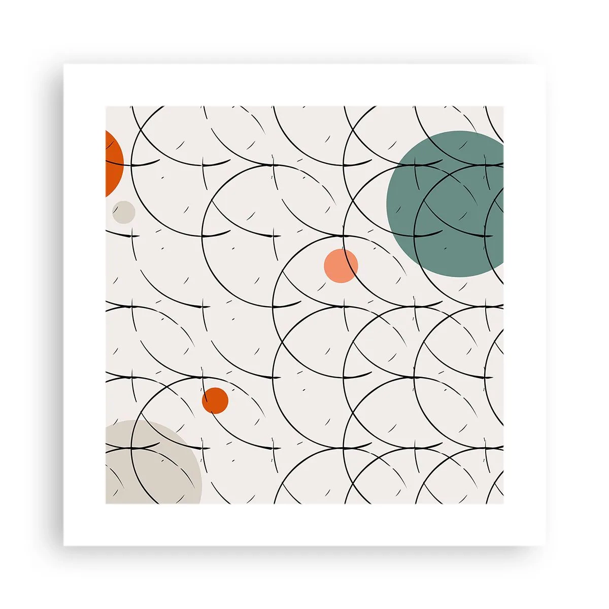 Poster - In the Spirit of Pop-art - 40x40 cm