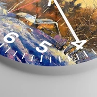 Clock face with numbers