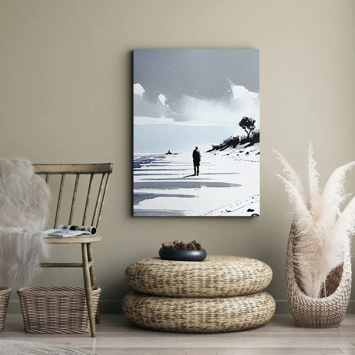 Canvas picture - All Alone - 45x80 cm