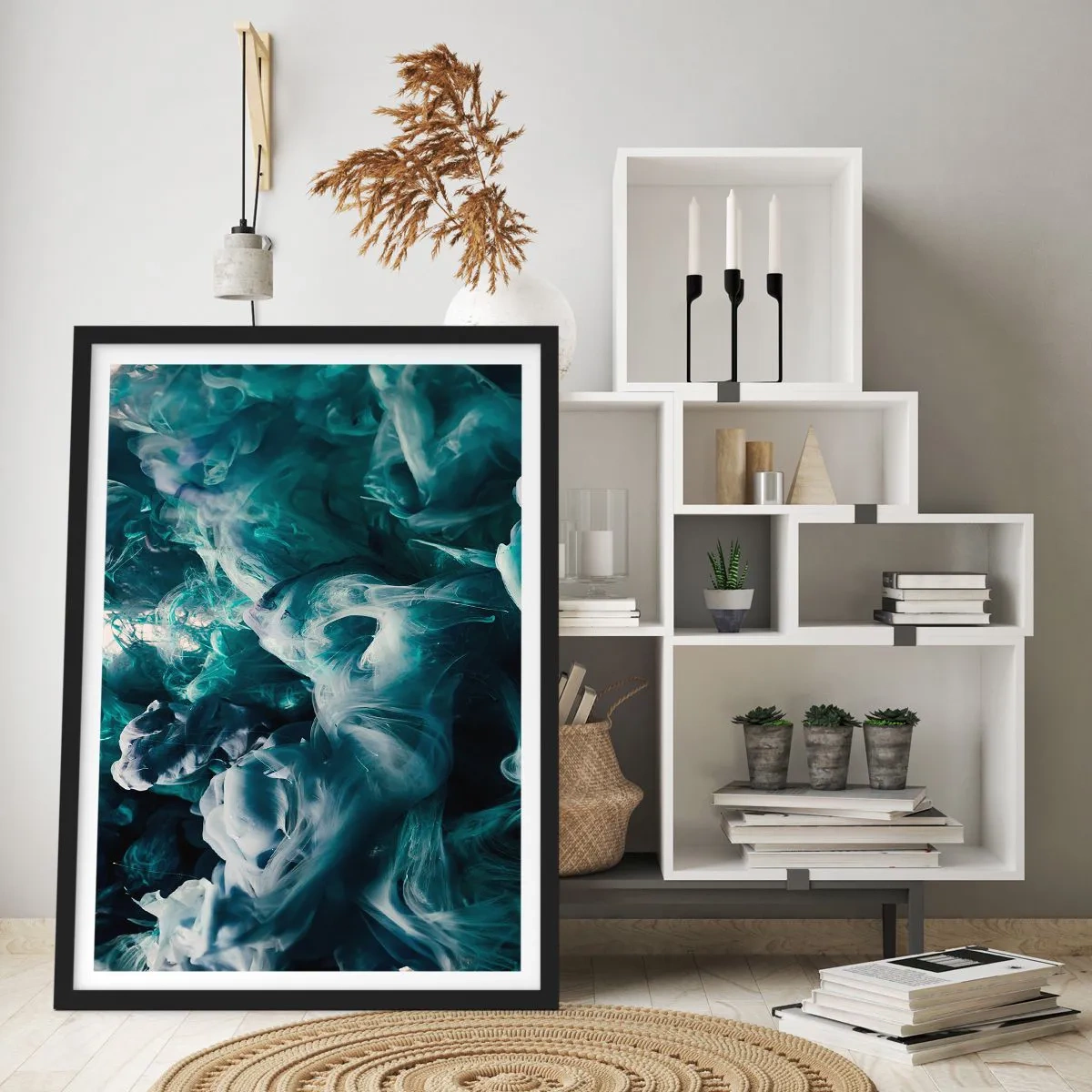 Poster in black frame - Movement of Colour - 61x91 cm