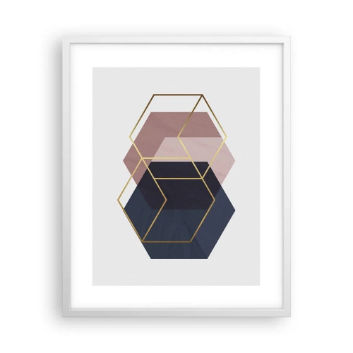 Poster in white frmae - Power of Simplicity - 40x50 cm