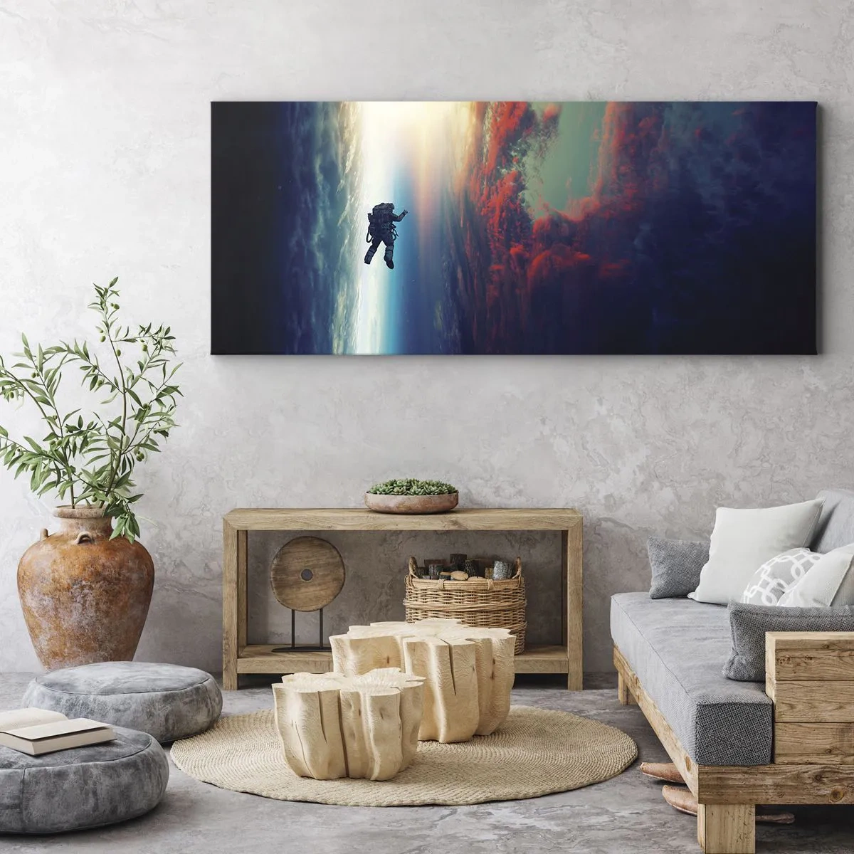 Canvas picture - Confronting the Universe - 160x50 cm