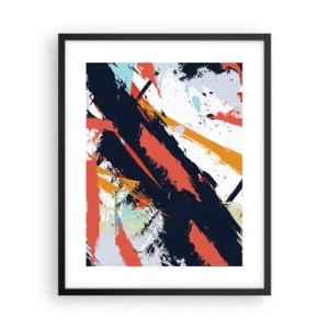 Poster in black frame - Dynamic Composition - 40x50 cm