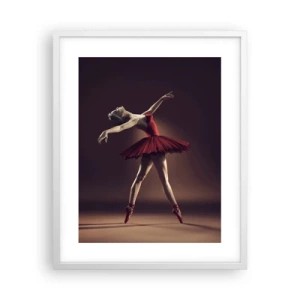 Poster in white frmae - Prima Ballerina - 40x50 cm